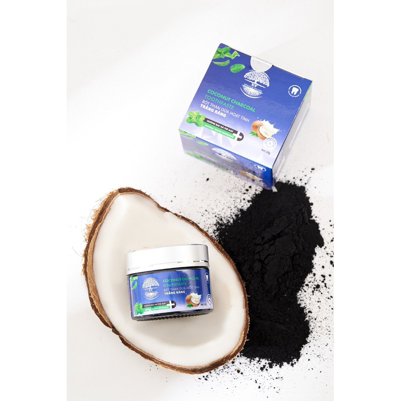 [ 7 NGÀY RĂNG TRẮNG SÁNG ] BỘT THAN DỪA HOẠT TÍNH XT 100% thiên nhiên. | BigBuy360 - bigbuy360.vn