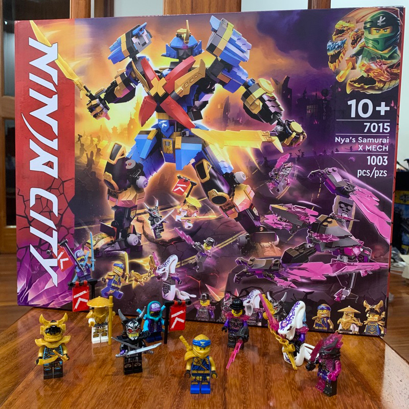 Mô hình lắp ráp Ninjago Lepi 7015 71775 Samurai X Mech - Đồ chơi xếp hình Ninja City Robot samurai X của Nya