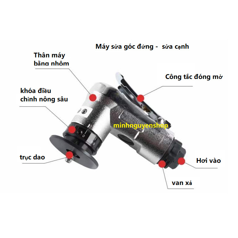 Máy sửa cạnh - sửa góc dùng hơi
