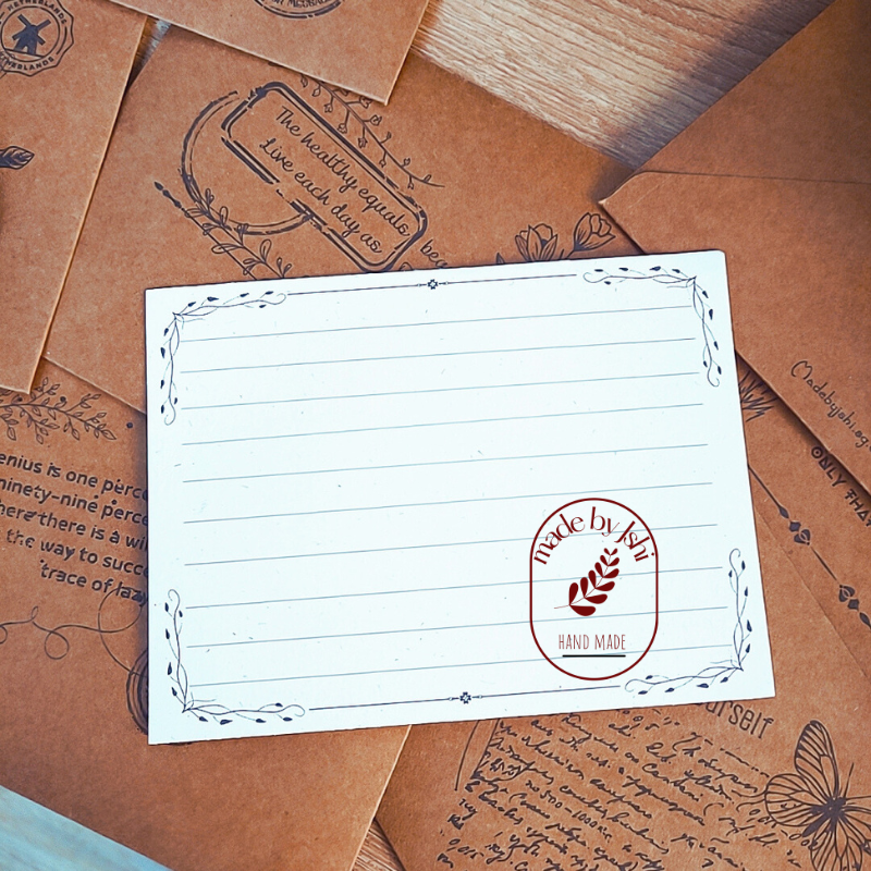 Thiệp giấy kraft vintage 07