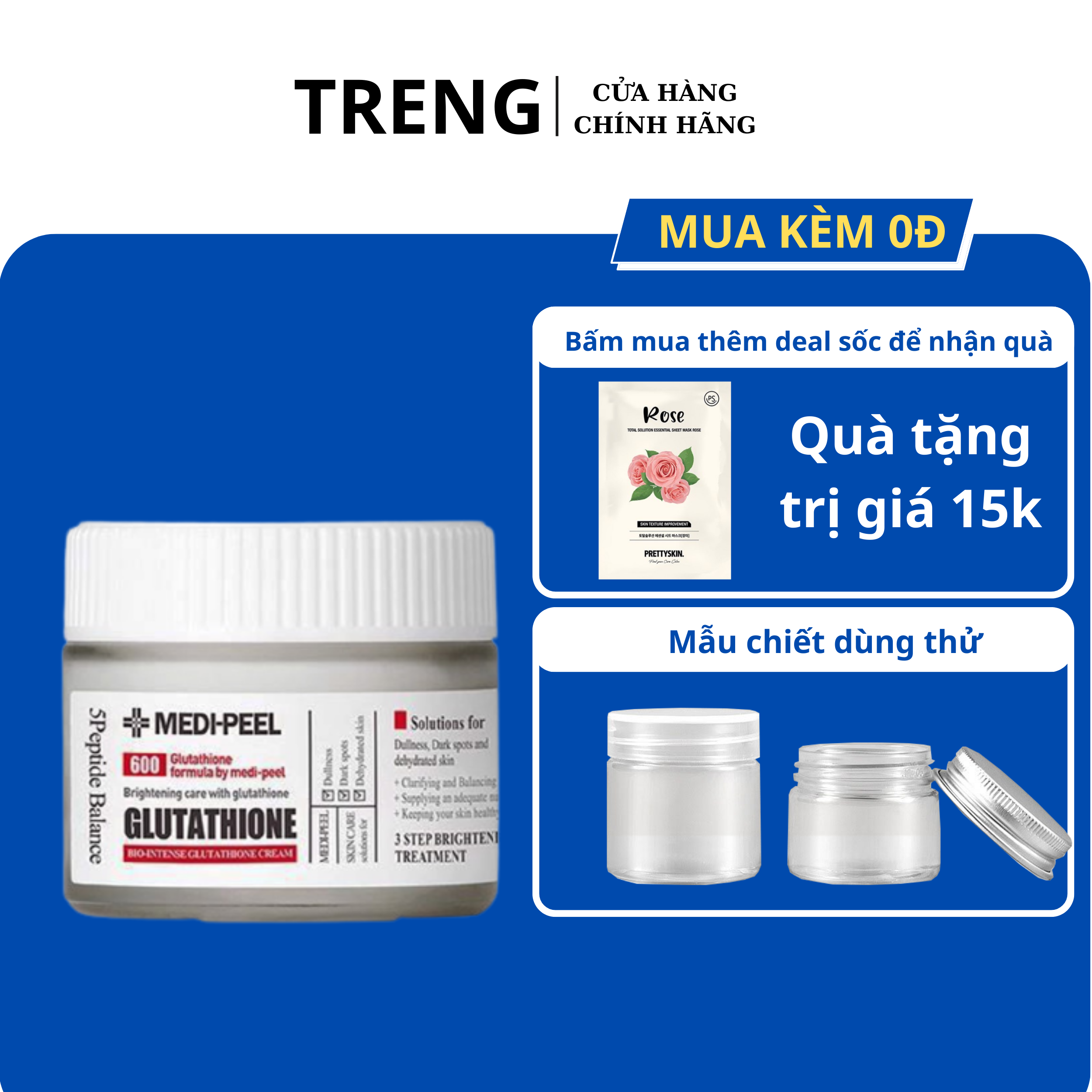 Kem Dưỡng Trắng Da MEDI-PEEL GLUTAHIONE 600 WHITE