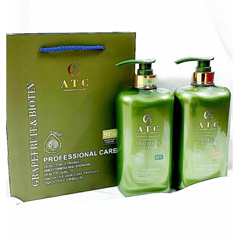 Cặp gội xả bưởi hương nước hoa ATC 800ml - Gian hàng chính hãng - chống rụng và kích thích mọc tóc