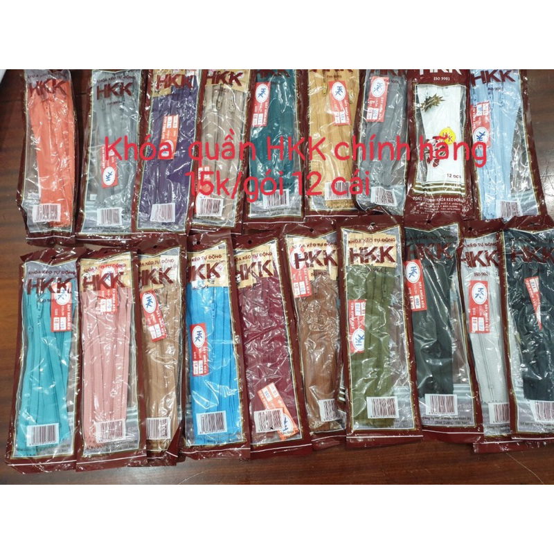 Khoá quần tây HKK CHÍNH HÃNG