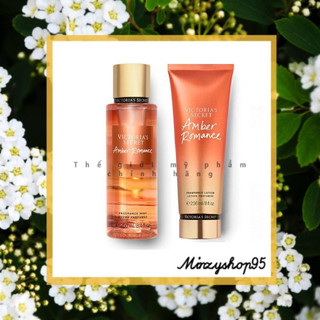 Combo xịt thơm body mist victoria’s secret - amber romance 250ml