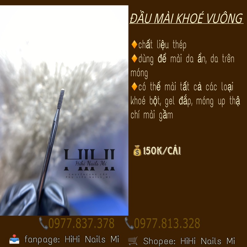 ĐẦU MÀI KHOÉ VUÔNG