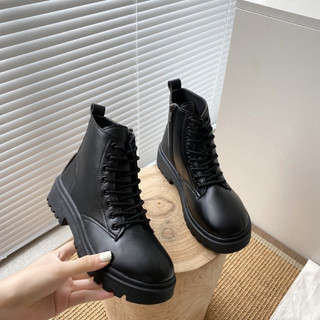 Giày boot nữ đi học màu đen cổ cao ulzzang học sinh hàn quốc Haniva GD003