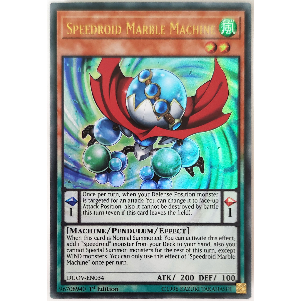 [Thẻ Yugioh] Speedroid Marble Machine |EN| Ultra Rare