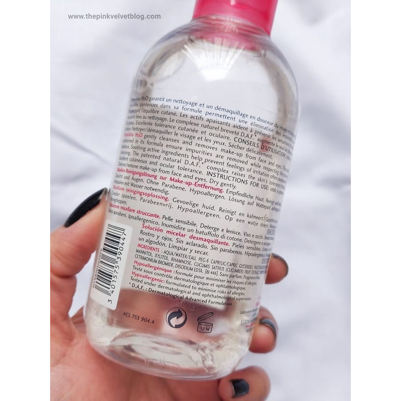 Nước tẩy trang Bi0 dành cho da nhạy cảm, da dầu, da mụn