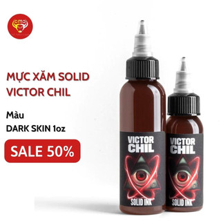 Mực xăm Solid Ink của Vitor Chil màu Dark Skin - CMC Tattoo Supply