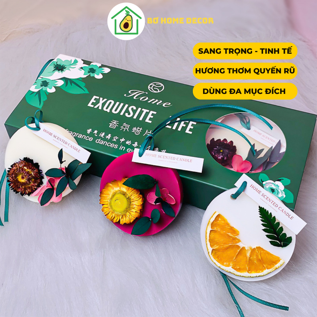 Quà tặng bộ sáp thơm phòng, quà tặng bạn gái, bạn trai, sáp thơm để ô tô, tủ quần áo, nhà vệ sinh, tủ giày