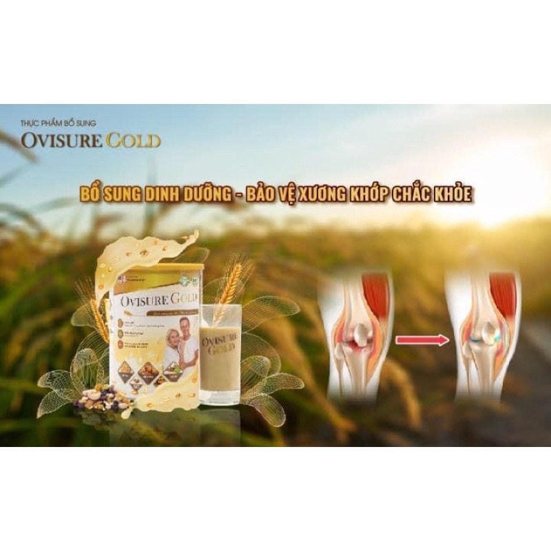 Combo 5 lon sữa hạt xương khớp Ovisure Gold 650g chính hãng date mới - Bổ sung canxi giúp xương chắc khỏe