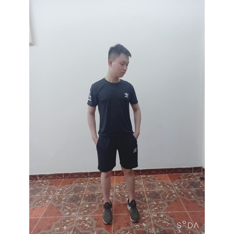 Bộ thể thao nam chất vải thun thông hơi thoáng mát B22