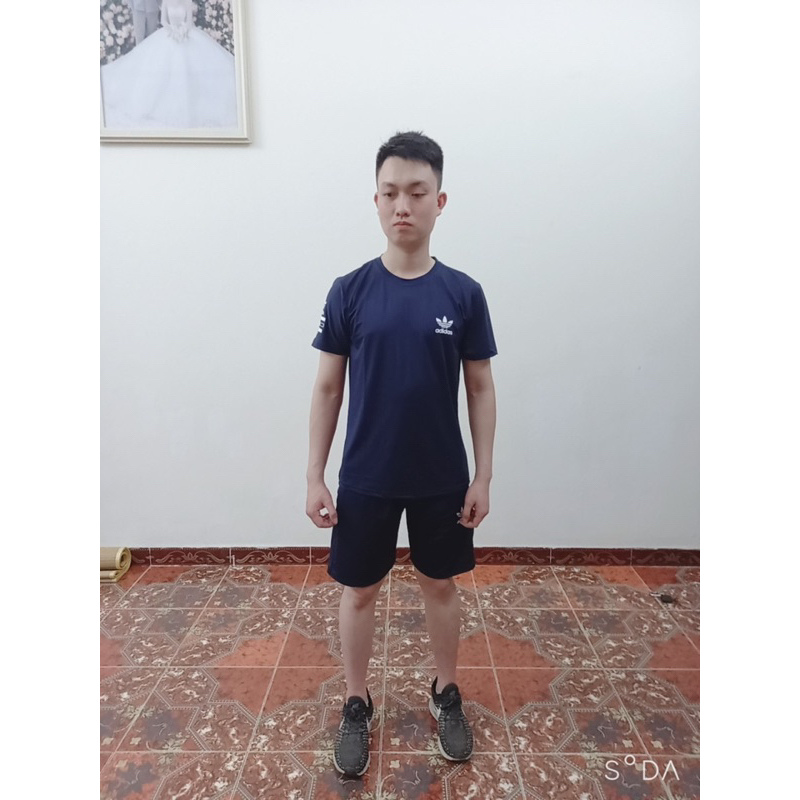 Bộ thể thao nam chất vải thun thông hơi thoáng mát B22