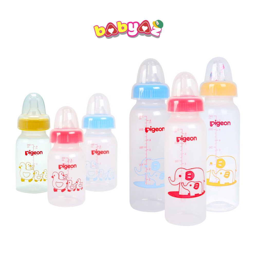 Bình Sữa Pigeon Cổ Hẹp 120ml 240ml PP Tiêu Chuẩn Bình Sữa Cho Bé Sơ Sinh Trẻ Em