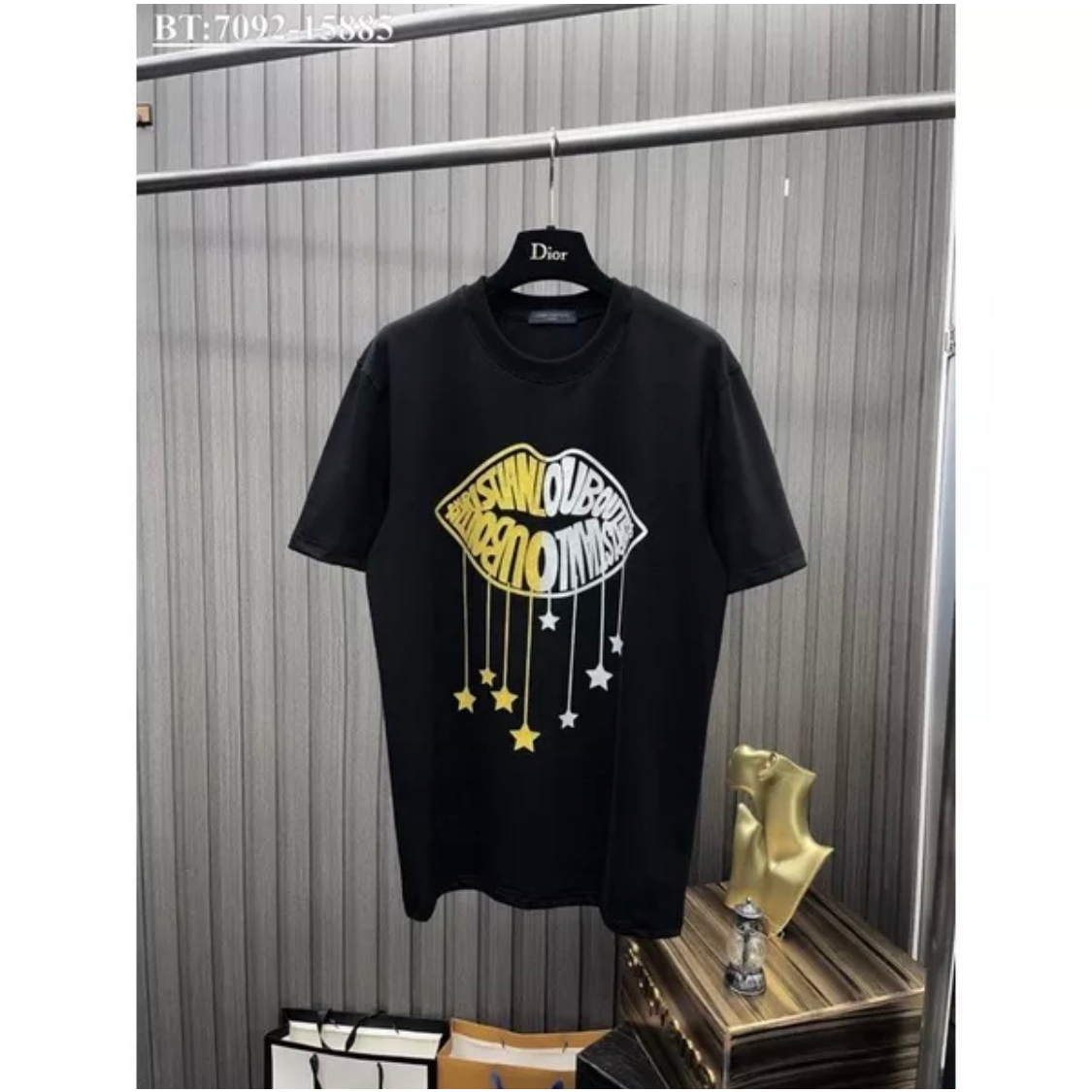 Áo Phông LBT Full Box Kim Tuyến Đôi Pha Màu Môi Vàng Trắng - Siêu Phẩm Chào Hè 2023 - Chất Cotton Co Giãn 4c | BigBuy360 - bigbuy360.vn