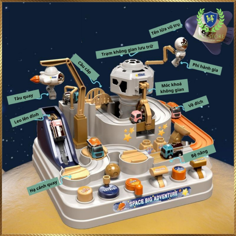 Đường đua vũ trụ không gian, quà tặng siêu xinh cho các Bé, chất liệu nhưa nguyên sinh ABS cao cấp