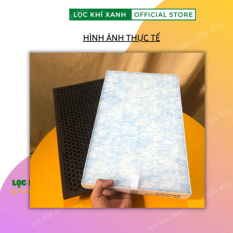Màng lọc không khí SHARP KI-JS50, KI-HS50, KI-GS50, KI-LS50. Lõi lọc hepa và than hoạt tính giá rẻ chất lượng cao