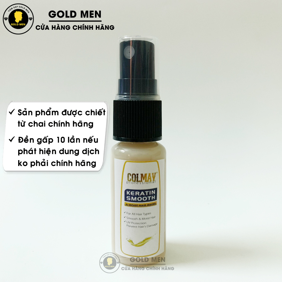 Xịt dưỡng tóc Colmav Keratin Smooth & Moist Hair Water