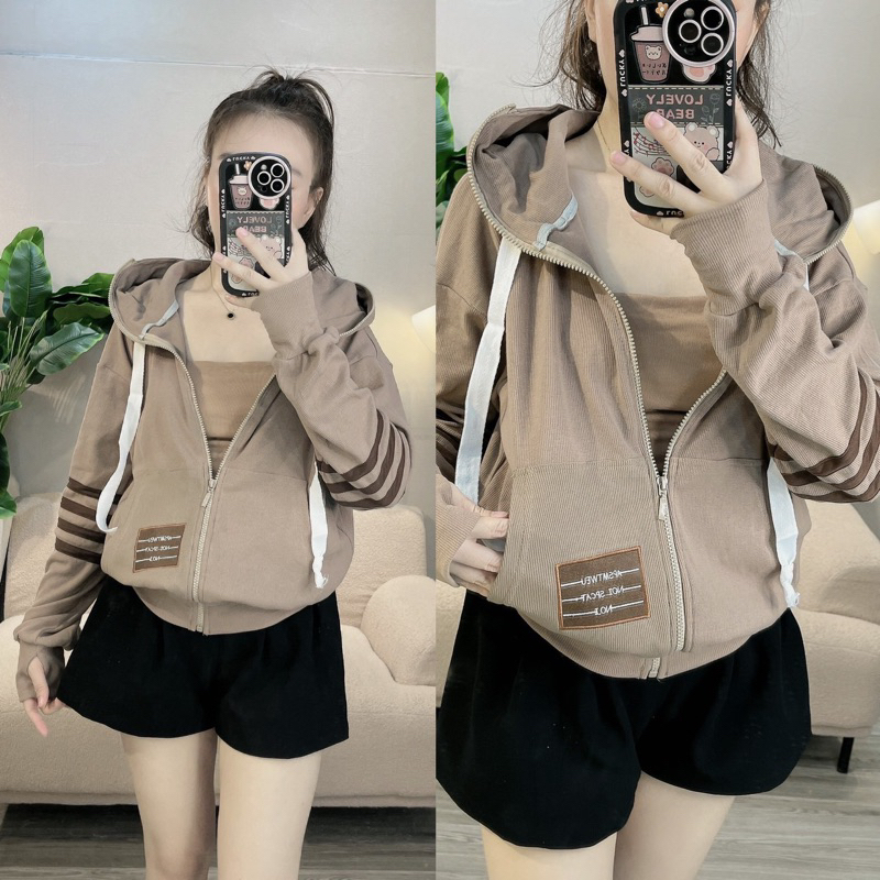 ÁO KHOÁC THUN GÂN NHIỀU MẪU, ÁO KHOÁC GÂN SỌC TAY, ÁO KHOÁC GÂN TRƠN