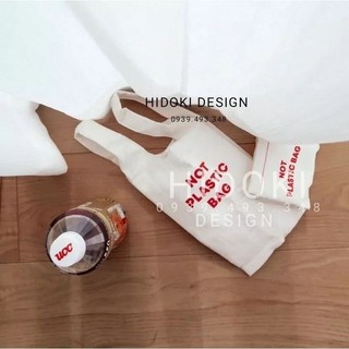 🎈Túi Vải Đựng Ly Giữ Nhiệt Bucket Quai Xách Canvas Chữ Not Bag Start🎈