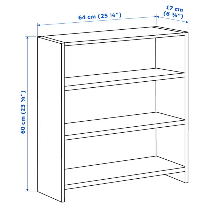 Giá sách gắn bàn 64x60 PÅHL IKEA chính hãng