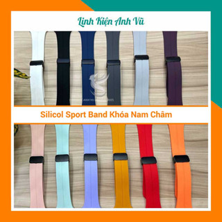 Dây cao su silicol Sport Band Khóa Nam Châm cực đẹp cho Đồng hồ thông minh, đủ size 38/40/41/42/44/45/49mm