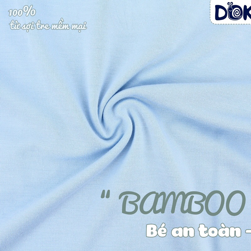 Dokma - Body Cộc Tay cài vai vải Bamboo mềm mại cho bé trai, bé gái từ 1 đến 9 tháng