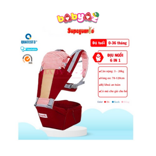Địu Em Bé Supeguardo 6 Tư Thế, Địu Cho Bé Có Ghế Ngồi Thương Hiệu Thái Lan