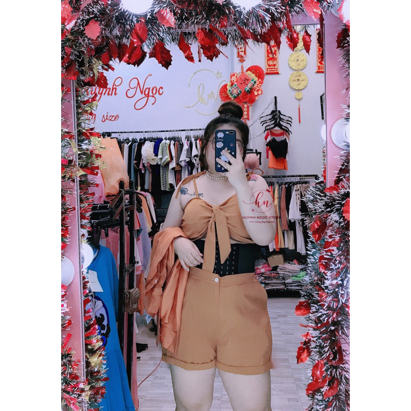 BIG SIZE  Set Đùi Sơ Mi Đi Biển 3 Món 60-90kg