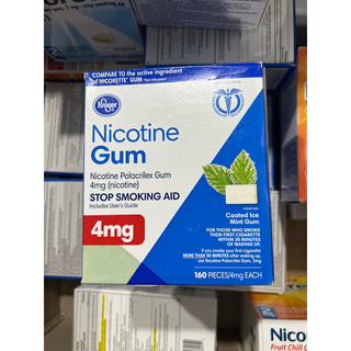 Kẹo cao su Kroger Nicotine Gum 4mg 160 vien