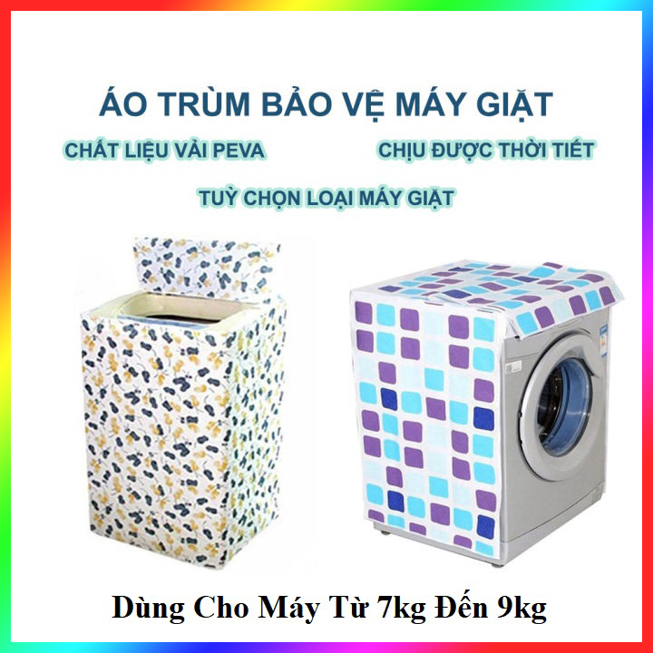 Vỏ Bọc Máy Giặt, Áo Trùm Máy Giặt Cửa Trên ,Cửa Ngang Chống Thấm Nước Cao Cấp