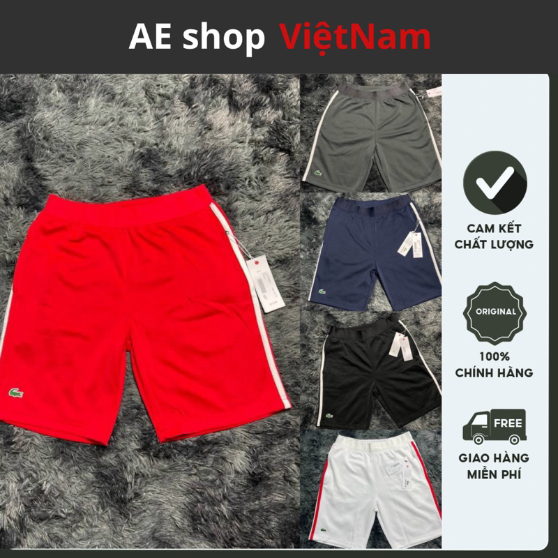 Quần đùi tennis Lacoste Sport chuẩn cao cấp 5 màu cực đẹp. MH-8388