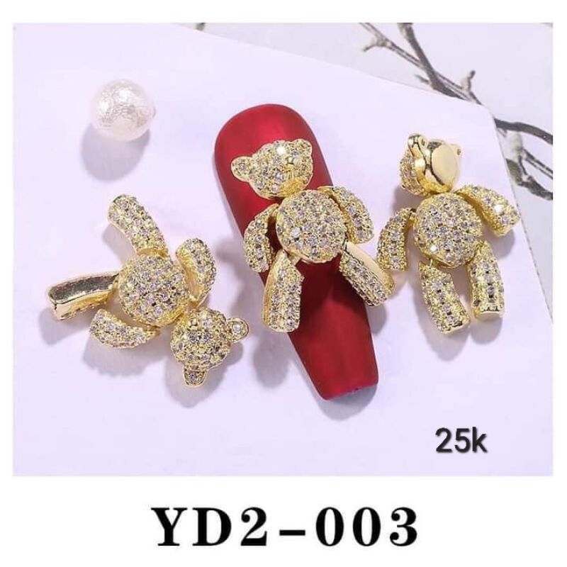 Set charm nail 100v 150k trang trí móng