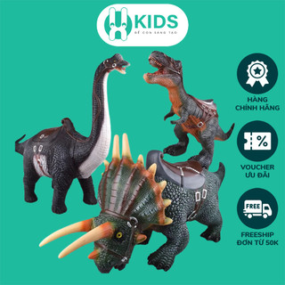Đồ chơi khủng long mô hình X KIDS cỡ siêu to tới 1m1 phát nhạc có yên cho bé ngồi cưỡi có nhạc, nổi được trên nước