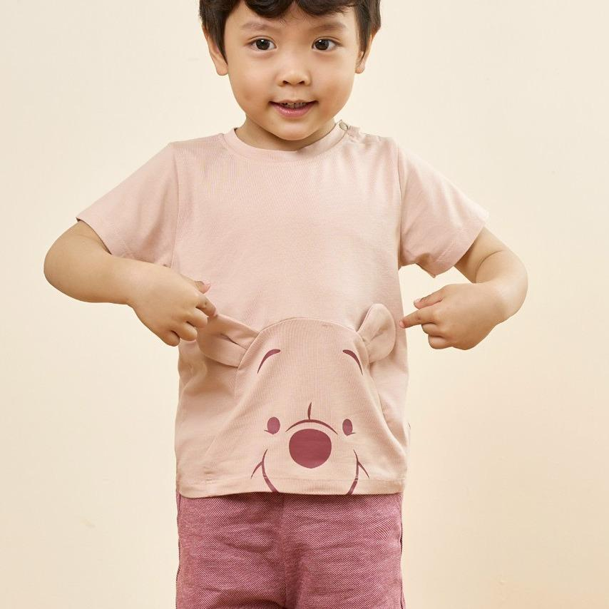 Bộ cộc tay La Pomme người bạn Gấu quần + áo cho bé