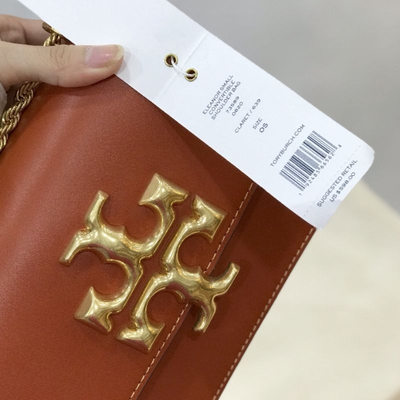 TÚI TO.RY BUR.CH ELEANOR MINI 73589 DA THẬT NGUYÊN CHIẾC.