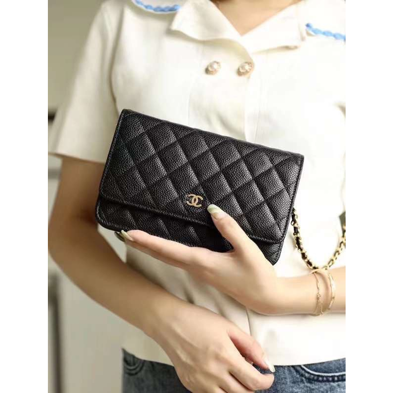 TÚI CHA NEO WOC DA THẬT SZ19 TAG BẠC- VÀNG