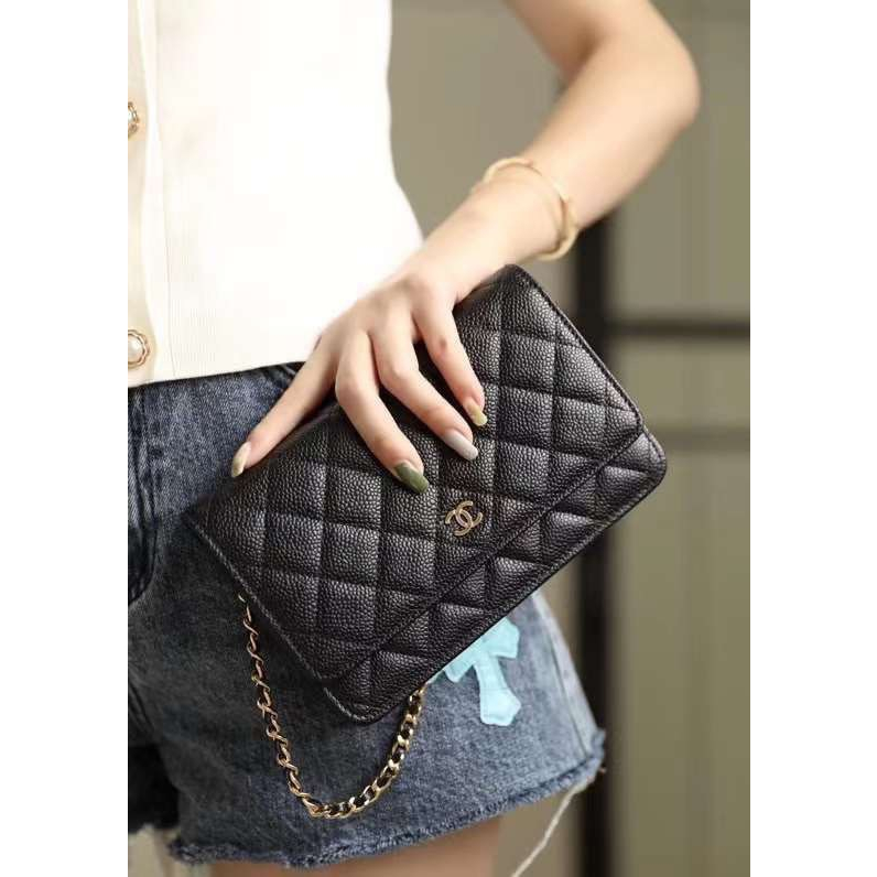 TÚI CHA NEO WOC DA THẬT SZ19 TAG BẠC- VÀNG