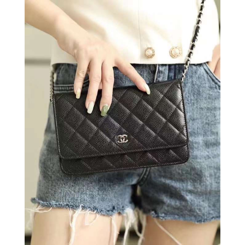 TÚI CHA NEO WOC DA THẬT SZ19 TAG BẠC- VÀNG