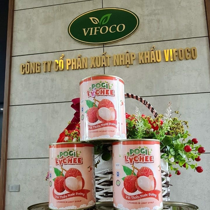 Vải Thiều Ngâm Đường VIFOCO 565gr