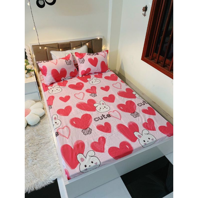 Bộ ga giường cotton Poly 4 món mẫu mã đầy đủ kích thước