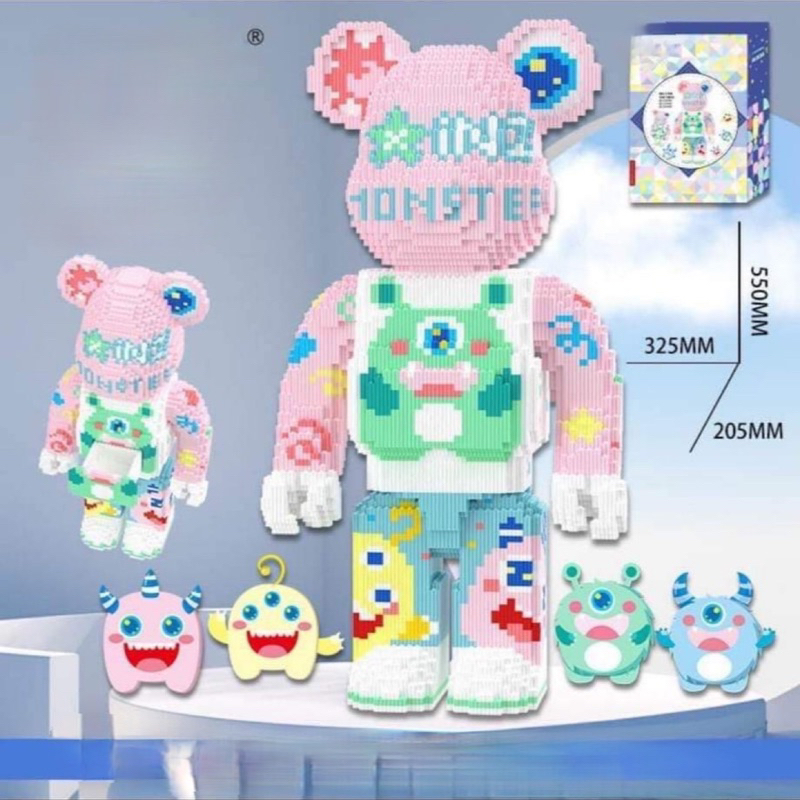 Đồ Chơi Lắp Ráp Gấu 55cm nhiều Loại - Tặng Búa