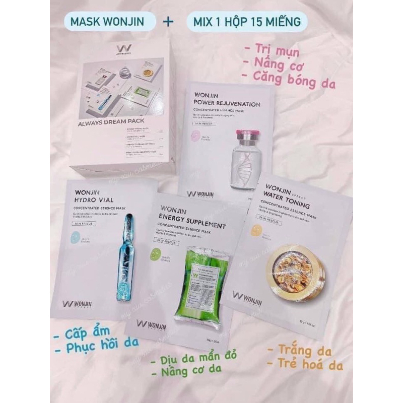 Mặt nạ Wonjin Always Dream Pack từ bệnh viện thẩm mỹ hàng đầu Hàn Quốc