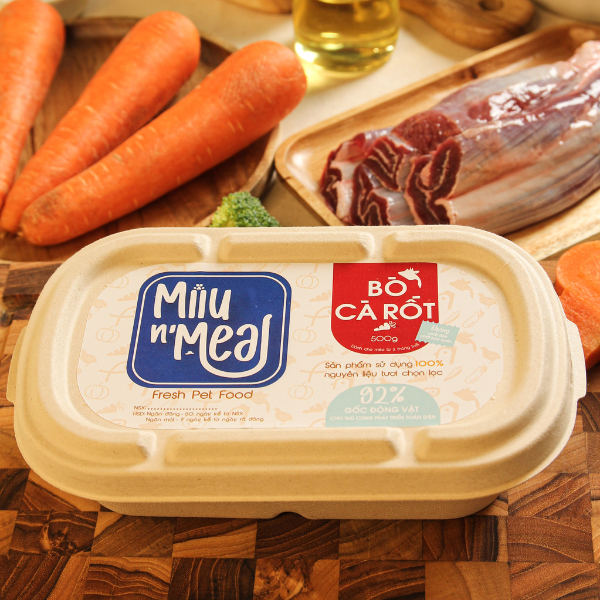 PATE TƯƠI CHO MÈO NHÀ LÀM 92% THỊT  CAO CẤP  HỘP 500GR