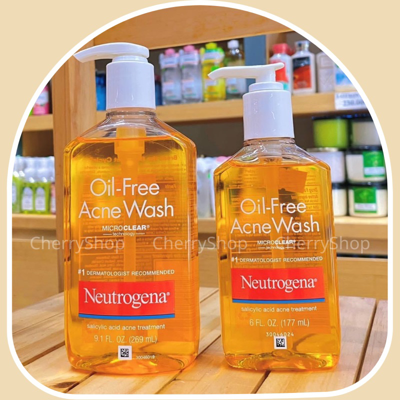 Sữa Rửa Mặt Ngừa Mụn Neutrogena Oil Free Acne Wash (177ml/269ml)