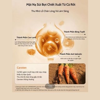Mặt Nạ Sủi Bọt Cà Rốt Detox Da