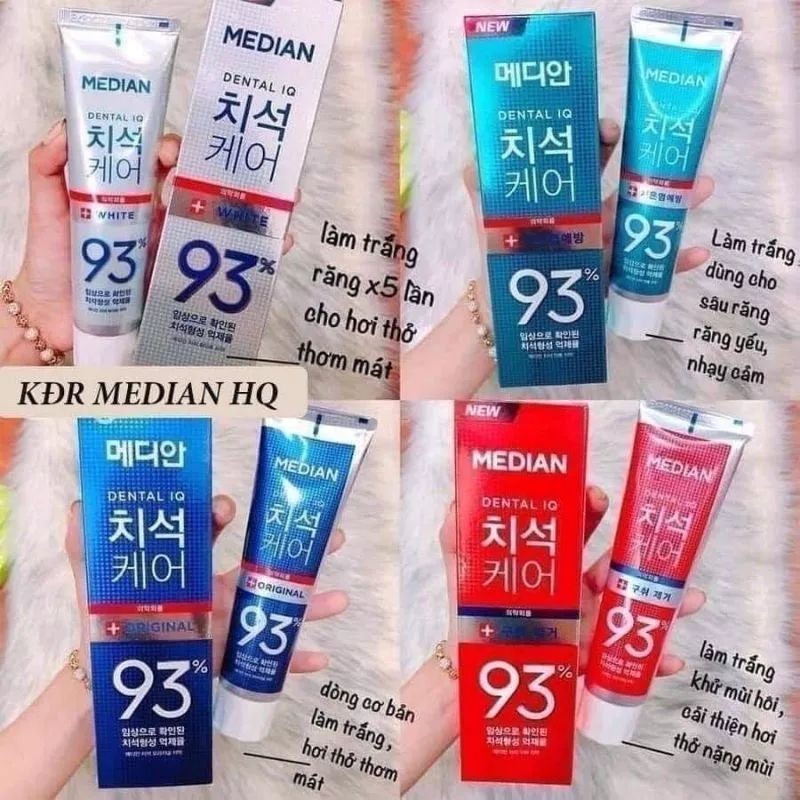 Kem Đánh Trắng Răng MEDIAN 93% Tooth-Paste 120gr