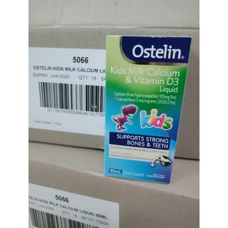 Date 2025-Ostelin Canxi & Vitamin D3 90ml cho bé từ 7 tháng (luôn date mới)