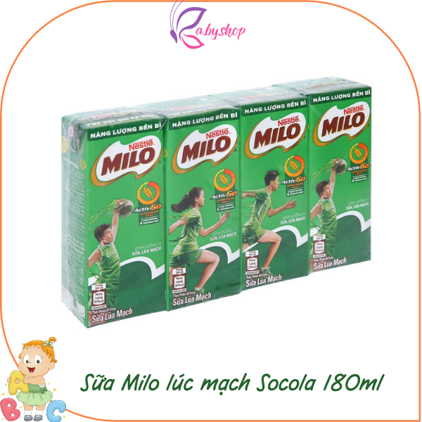 Sữa Milo Hương Socola Lúa Mạch (48 Hộp/1 Thùng 180ML)