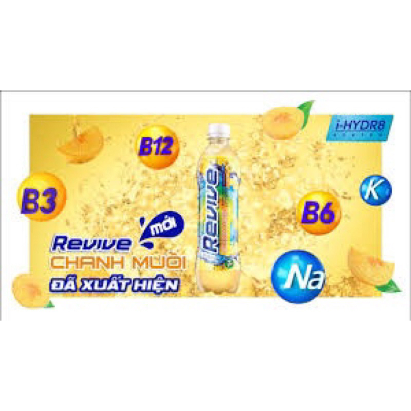 Thùng 24 chai revevie chanh muối